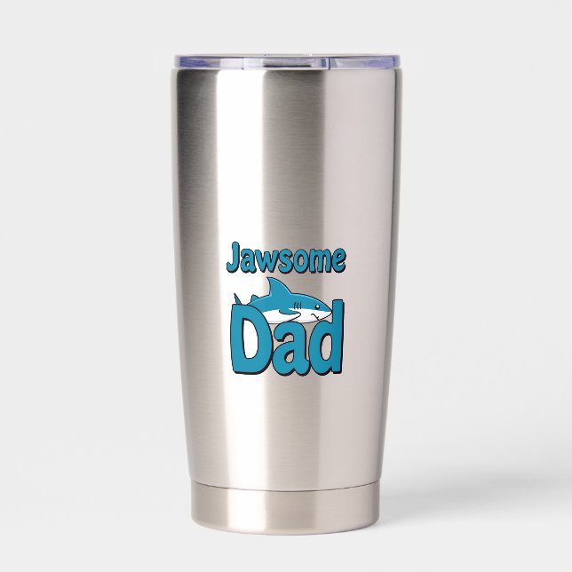 Jawsome Vater Thermobecher (Vorderseite)