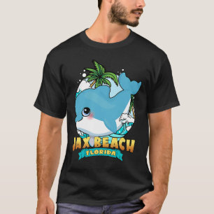 JAX BEACH FLORIDA Niedlich Baby Dolphin Beach Souv T-Shirt