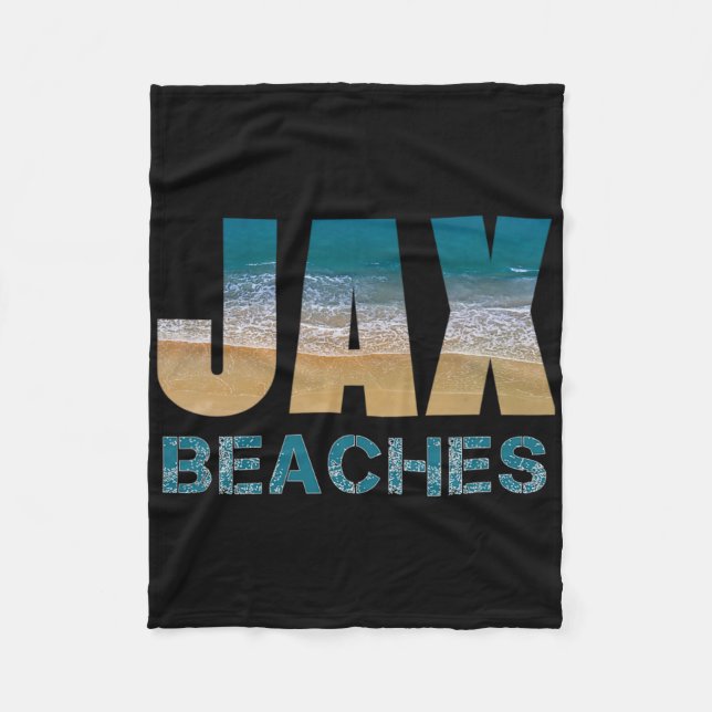 Jax Beaches Zuhause Jacksonville Florida Vacation  Fleecedecke (Vorderseite)