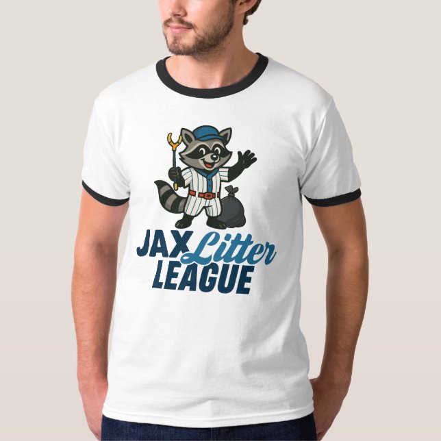 Jax Litter League Ringer T-Shirt (Vorderseite)