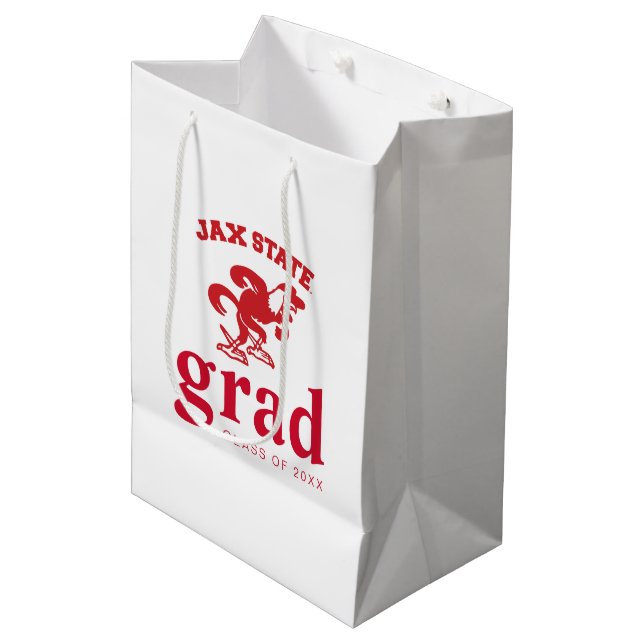 JAX-Staat Gamecocks, Staat Jacksonville Mittlere Geschenktüte (Vorderseite Schrägansicht)