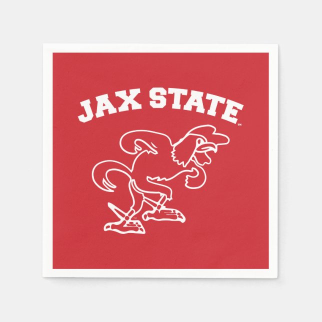 JAX-Staat Gamecocks, Staat Jacksonville Serviette (Vorderseite)