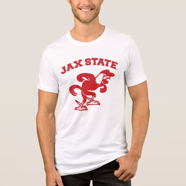 JAX-Staat Gamecocks, Staat Jacksonville Tri-Blend Shirt (Vorderseite)