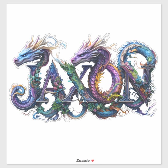 JAXON | Mystical Dragon Alphabet Aufkleber (Blatt)
