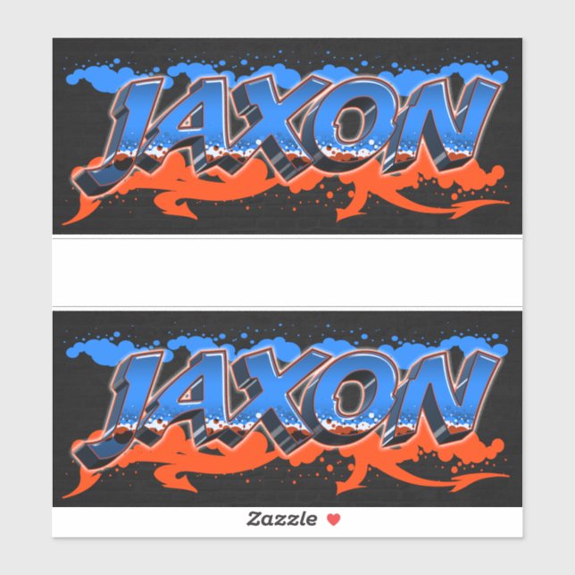 Jaxon Vorname Name Graffiti Aufkleber Sticker (Blatt)