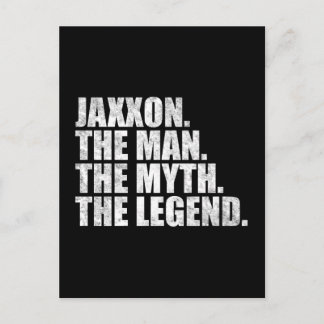 Jaxxon name, Jaxxon The Man The Myth The Legend Postkarte