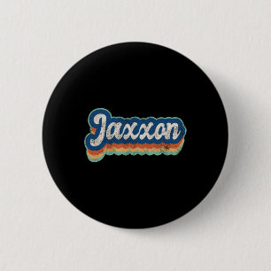 Jaxxon Vorname Junge Vintage Stil 70er 80er Person Button