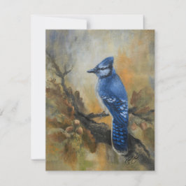 Jay Bird Postcard Feiertagskarte