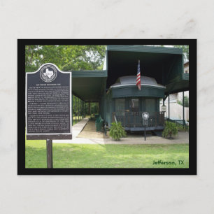 Jay Gould's Railroad Car Postkarte