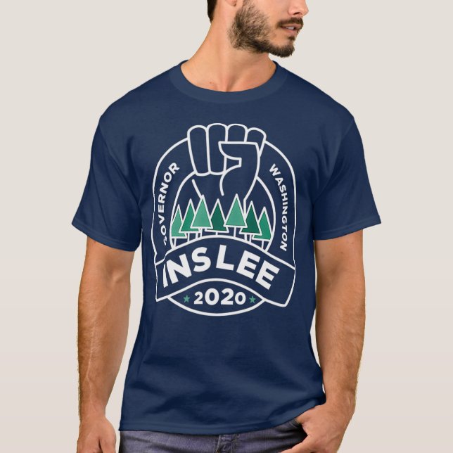 Jay Inslee für den Gouverneur von Washington 2020 T-Shirt (Vorderseite)