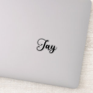 Jay Name - Handgeschriebene Kalligrafie Aufkleber
