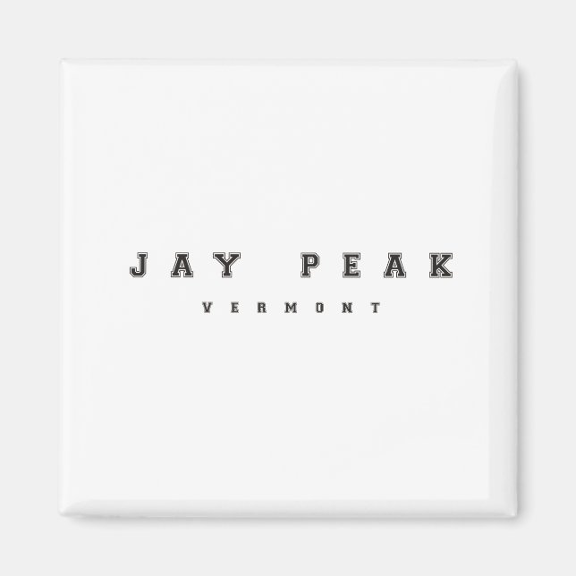 Jay Peak Vermont Magnet (Vorne)