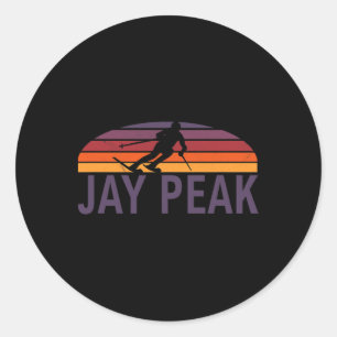 Jay Peak Vermont New England Usa Ski Resort Snowbo Runder Aufkleber