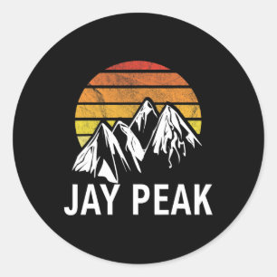 Jay Peak Vermont New England Usa Ski Resort Snowbo Runder Aufkleber