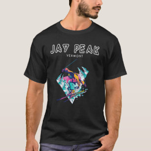 Jay Peak Vermont Retro Skier T-Shirt