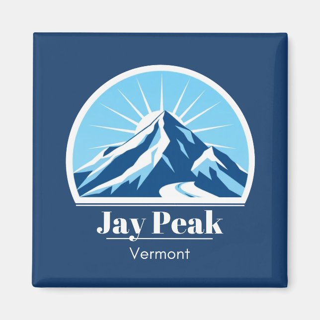 Jay Peak Vermont Skiurlaub blau Magnet (Vorne)