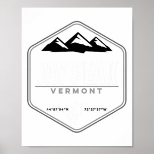 Jay Peak Vermont Snowboard Poster