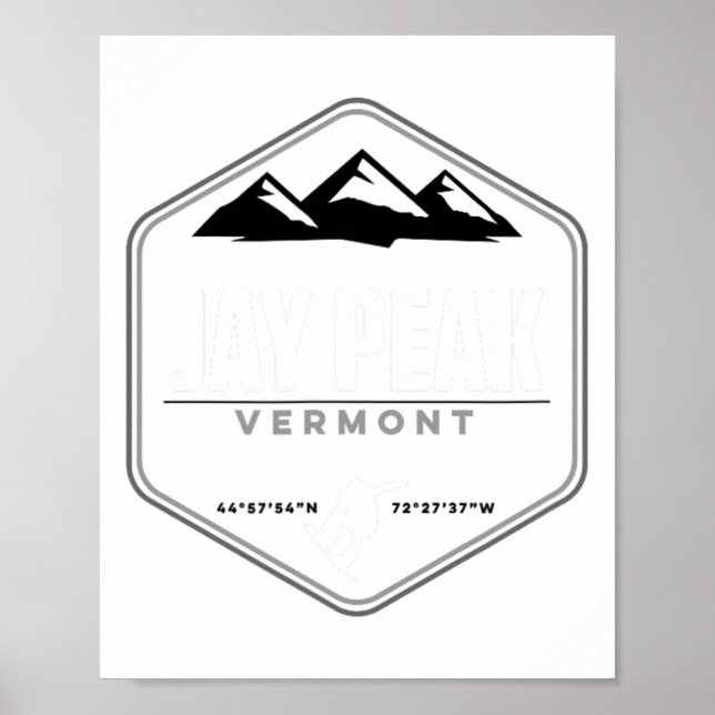 Jay Peak Vermont Snowboard Poster (Vorne)