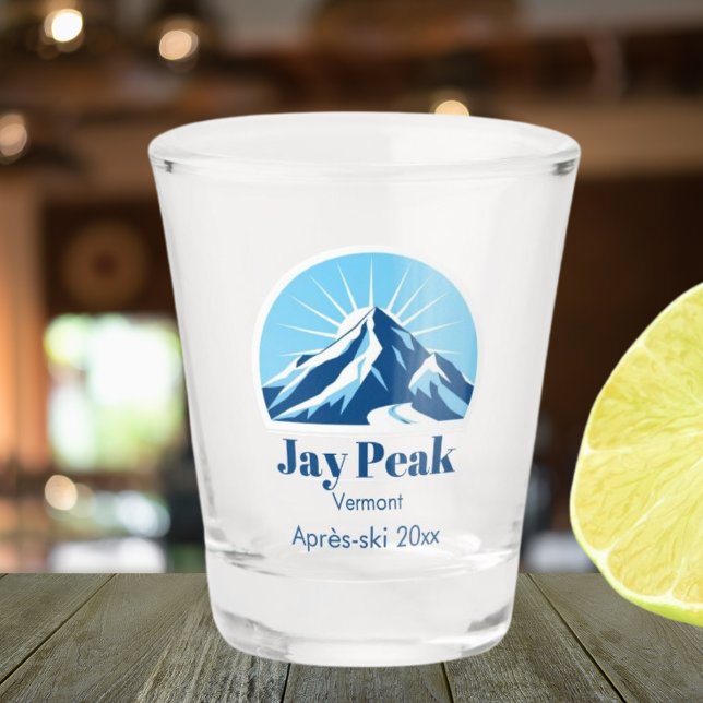 Jay Peak Vermont USA après-ski souvenir Schnapsglas (Von Creator hochgeladen)