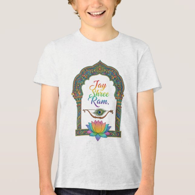 Jay Shri Ram  Tri-Blend Shirt (Vorderseite)