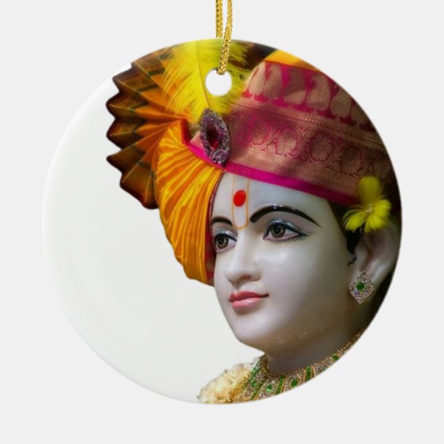 Jay Swaminarayan Keramik Ornament (Vorne)