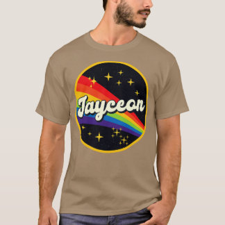 Jayceon Rainbow in Space Vintag Style T-Shirt