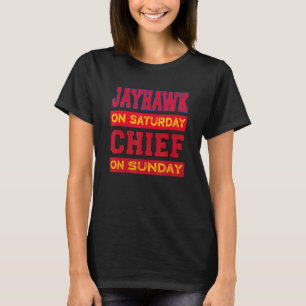 Jayhawk am Samstagabend Chef der Sportfans am Sonn T-Shirt
