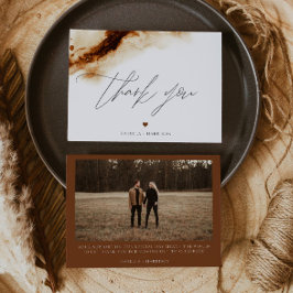 JAYLA Boho Terracotta Burnt Orange Vielen Dank Einladung