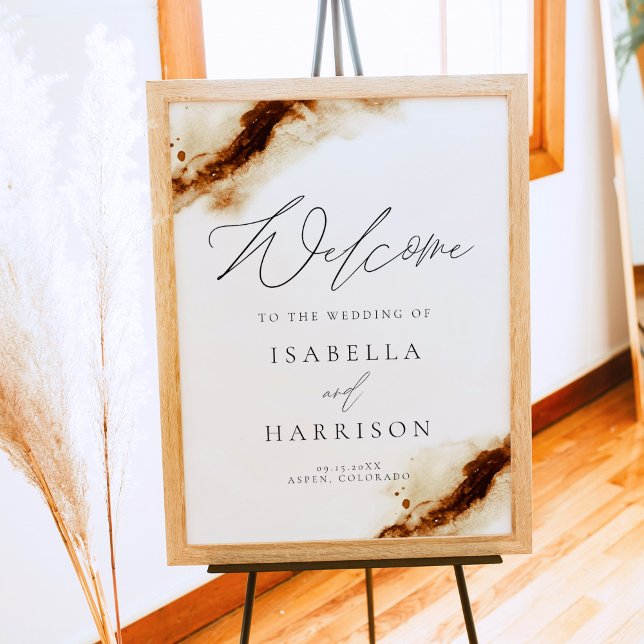 JAYLA | Boho Terracotta Rust Wedding Welcome Poster (Von Creator hochgeladen)