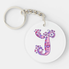 Jayla monogramm J Name und Bedeutung Schlüsselring