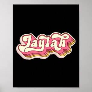 Jaylah Name Personalisiert Vorname Nachname Poster