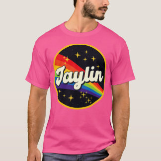 Jaylin Rainbow in Space Vintag Style T-Shirt