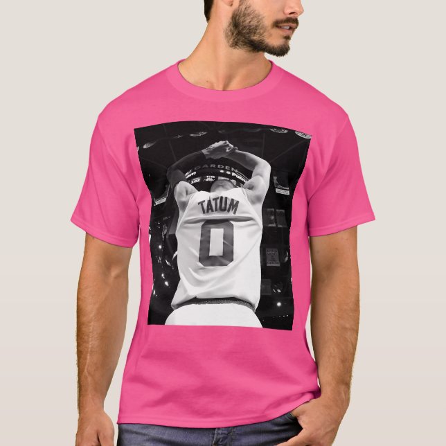 Jayson Tatum - Schwarz-weiß T-Shirt (Vorderseite)