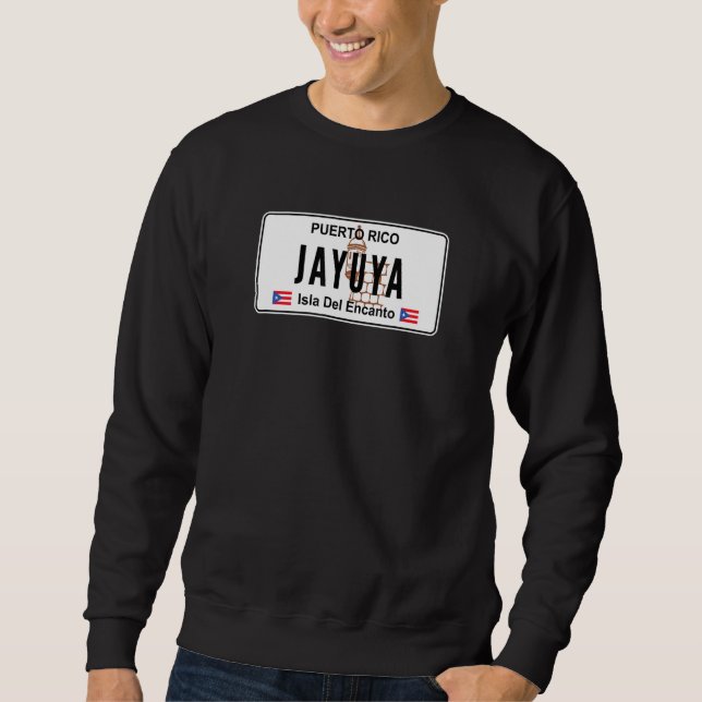 JAYUYA PUERTO RICO PRIDE PR LICENSE PLATE SWEATSHIRT (Vorderseite)