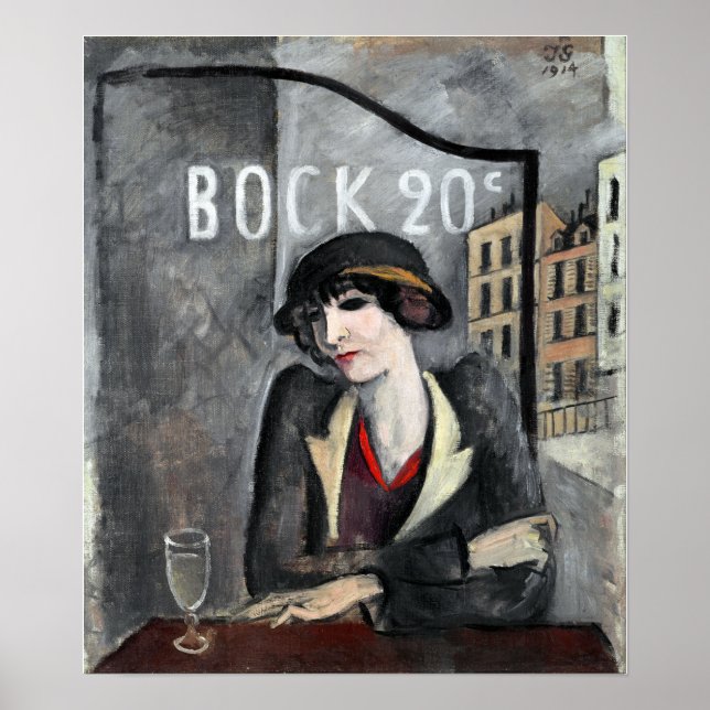 Jāzeps Grosvalds im Freien von Paris Poster (Vorne)