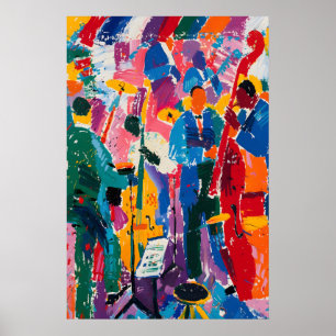 Jazz-Abstraktes Kunstplakat Matisse-inspirierte Mu Poster