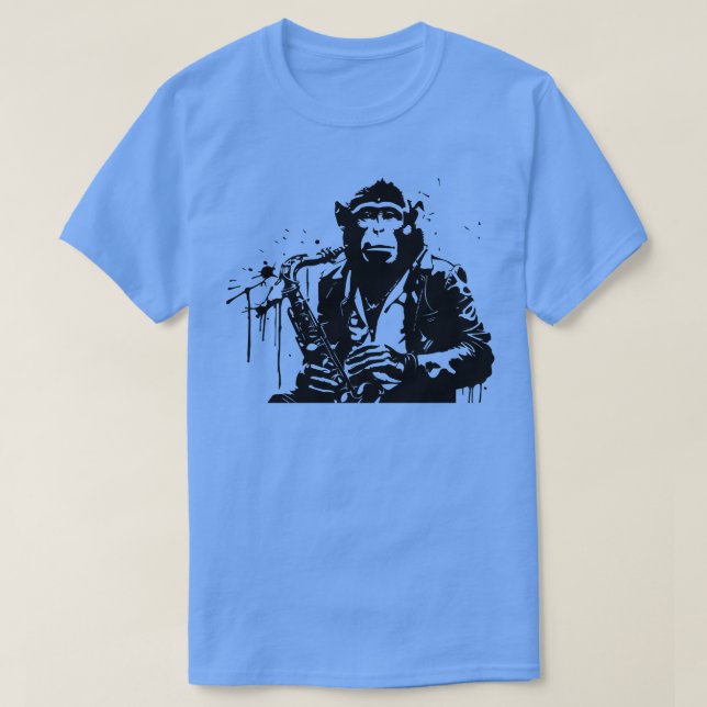 Jazz-Affe T-Shirt (Design vorne)