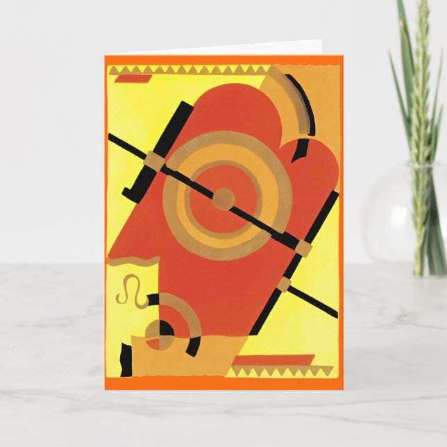 Jazz Age Art Deco Abstrakt Karte (Vorderseite)