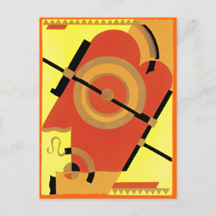 Jazz Age Art Deco Abstrakt Postkarte