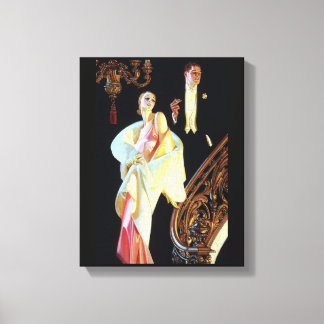 Jazz Age Couple Stretched Canvas Print Leinwanddruck