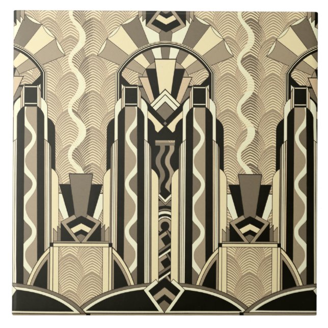Jazz Age Deko Fliese (Vorderseite)