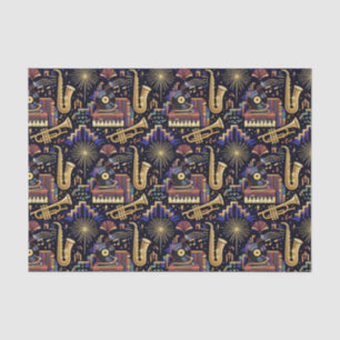 Jazz Age Feier Pattern Seidenpapier