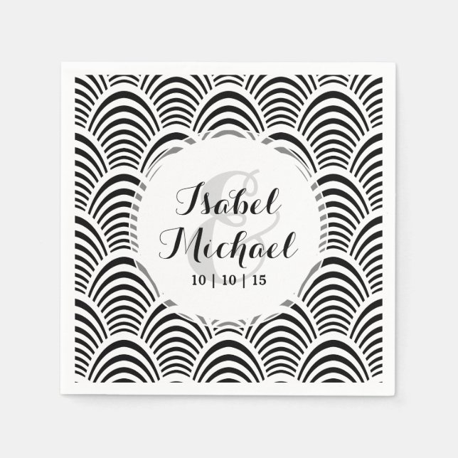 Jazz Age Kunst, Dichtung und Musik Serviette (Vorderseite)