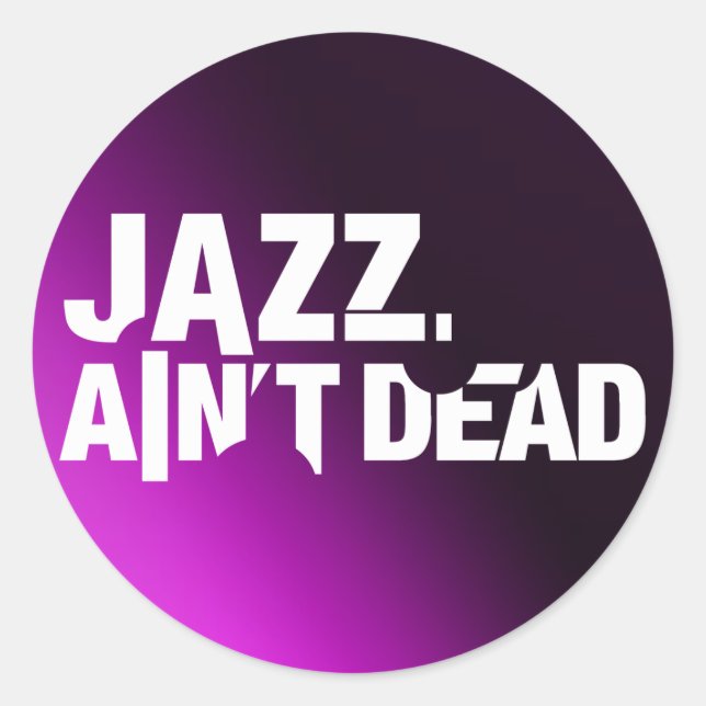 Jazz Ain't Dead Logo Sticker (Vorderseite)