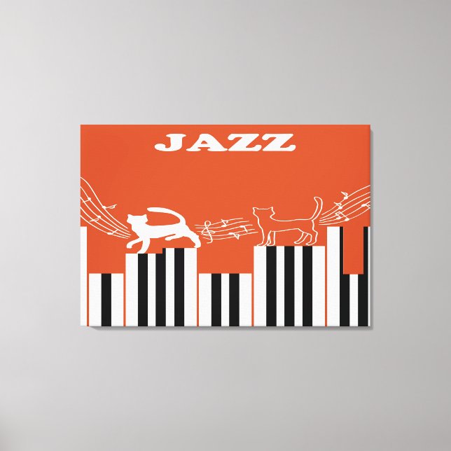 Jazz Art Leinwanddruck (Vorderseite)