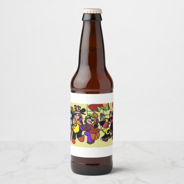 Jazz Autumn Bierflaschenetikett (Vorderseite)