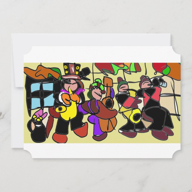 Jazz Autumn Einladung (Vorderseite)