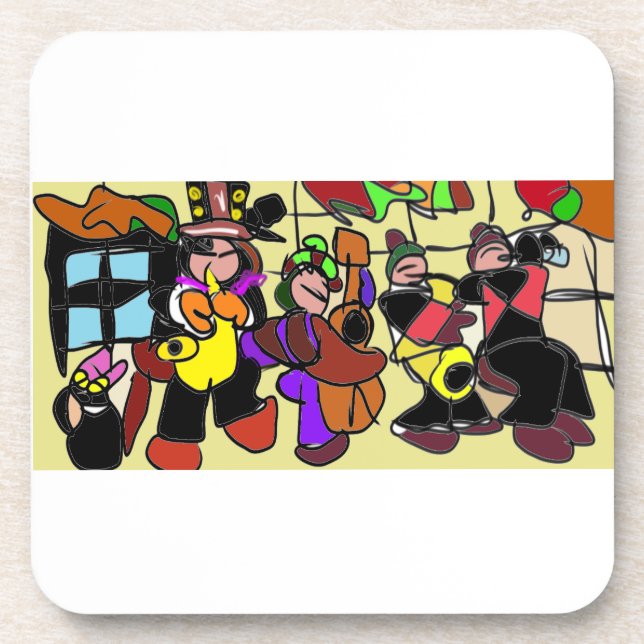 Jazz Autumn Getränkeuntersetzer (Vorderseite)