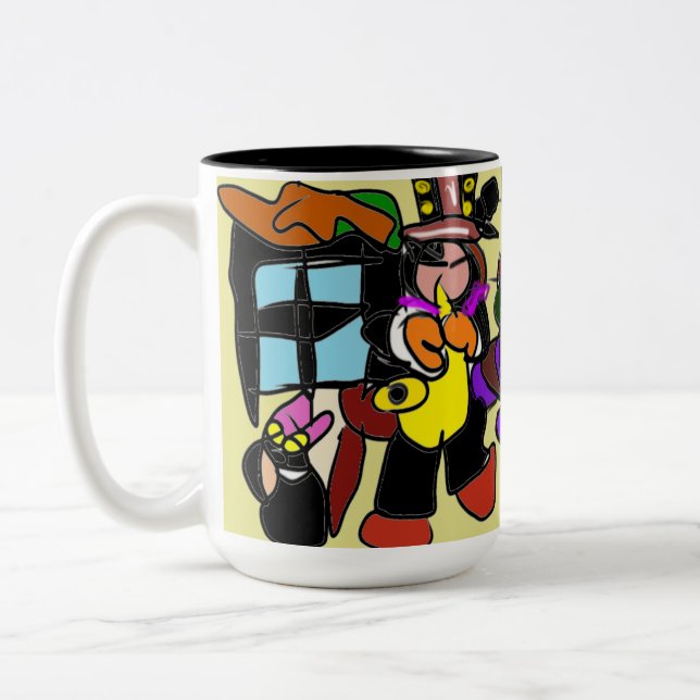 Jazz Autumn Zweifarbige Tasse (Links)