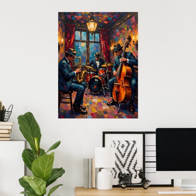 Jazz Band Performance Poster (Heimbüro)